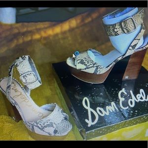 New/Never worn, Sam Edelman platform sandals, size 9M
